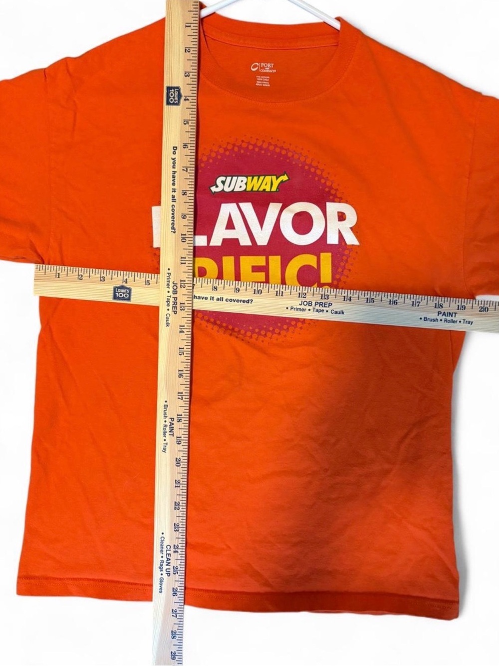 Port and Company Orange "Flavor-rific!" Subway Graphic Tee - Picture 4 of 4